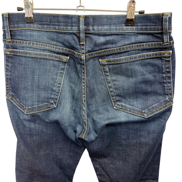 FRAME Denim Mens L'Homme Skinny Jeans Dark Wash Blue Size 32/31 zip Fly stretch - Picture 6 of 11